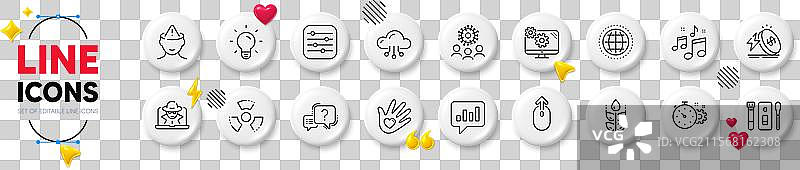 冠状病毒、心理健康与灯泡线图片素材