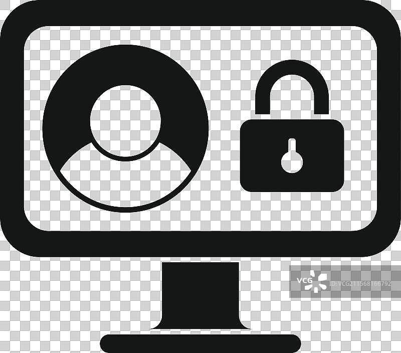 计算机安全系统显示用户账户图片素材