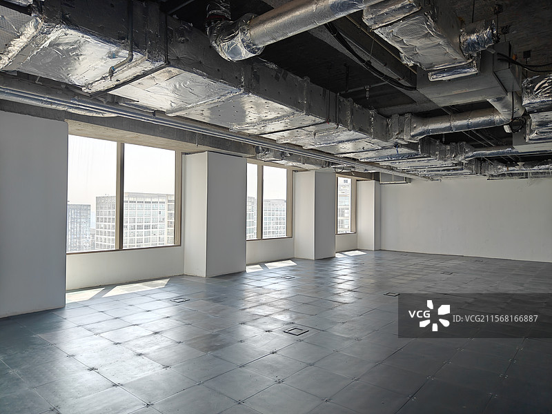 北京银泰中心写字楼办公区了走廊实景图片素材