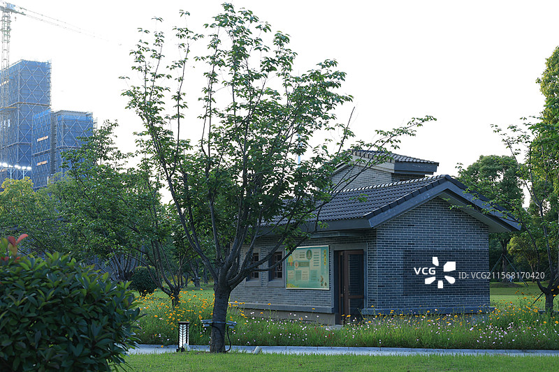 公园一角图片素材