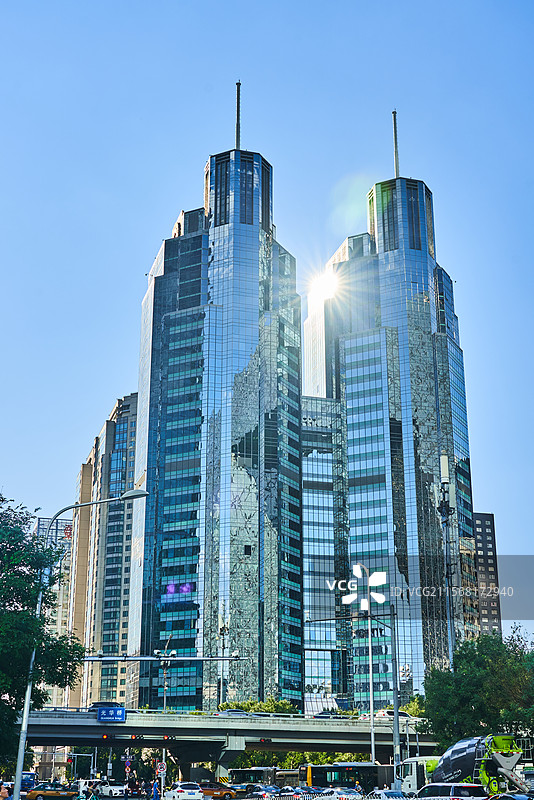 北京CBD的现代都市风光图片素材