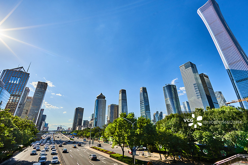 北京CBD的现代都市风光图片素材
