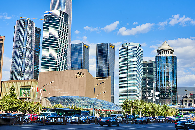 北京CBD的现代都市风光图片素材