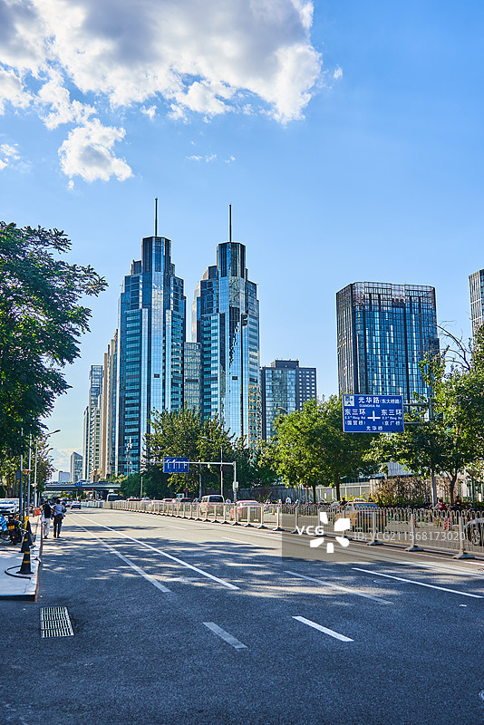 北京CBD的现代都市风光图片素材