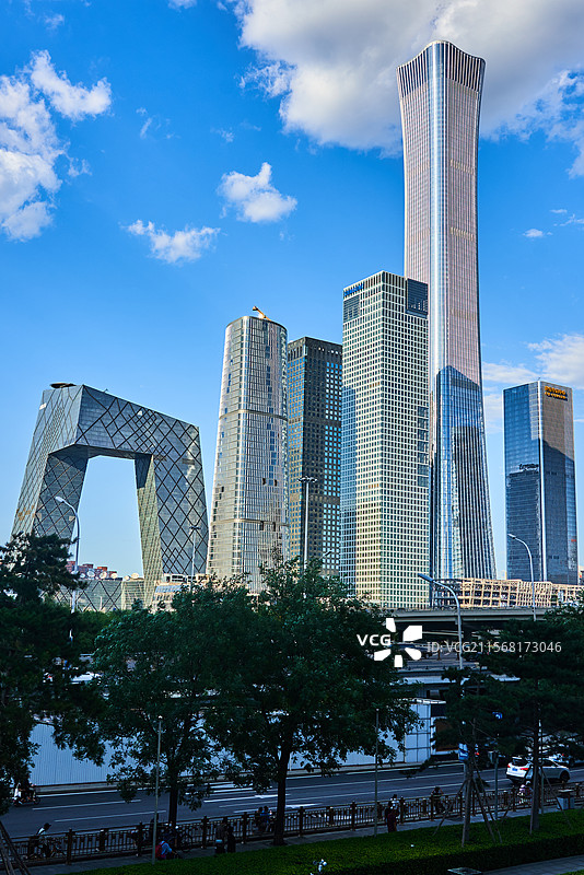 北京CBD的现代都市风光图片素材