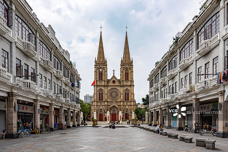 广州圣心大教堂图片素材