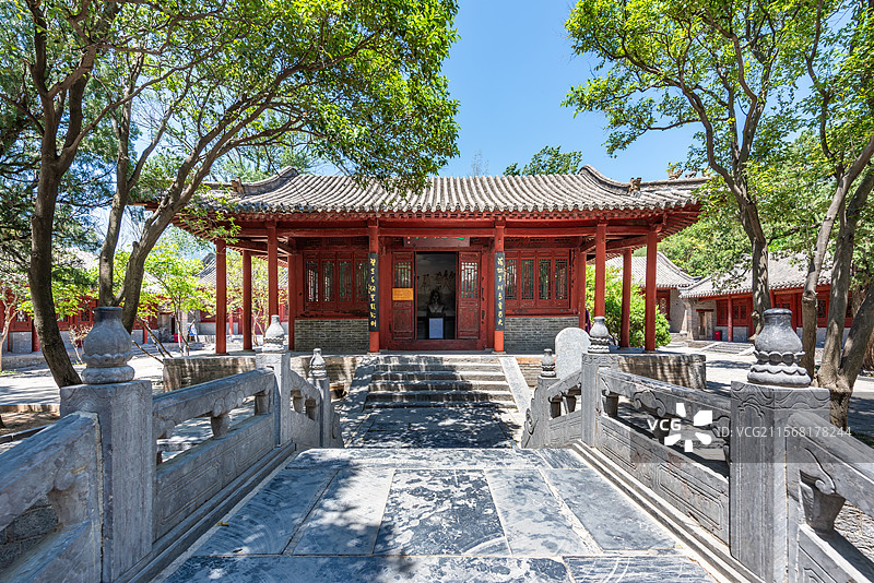 嵩阳书院道统祠，河南郑州登封嵩山景区图片素材