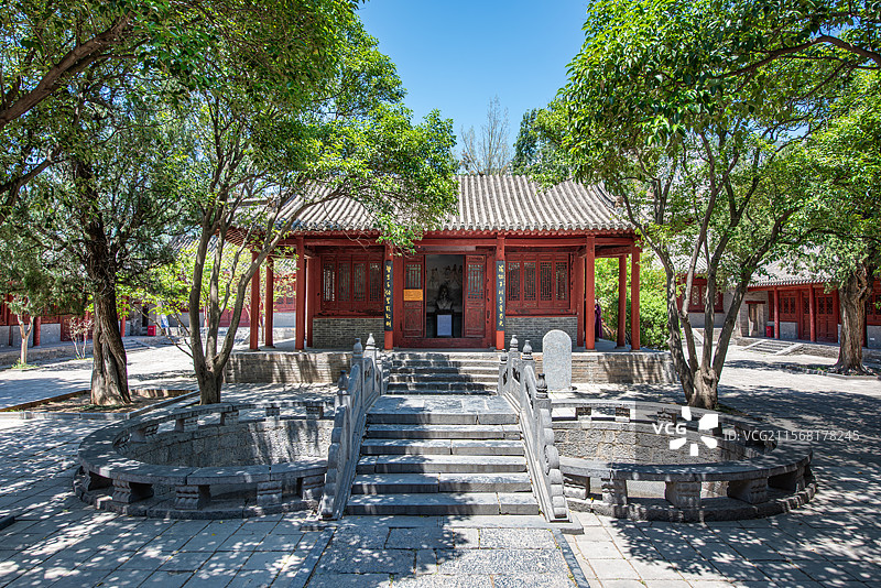 嵩阳书院道统祠，河南郑州登封嵩山景区图片素材