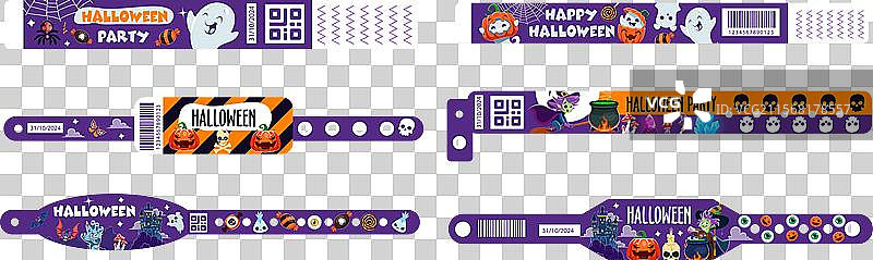 万圣节派对手环和腕带图片素材
