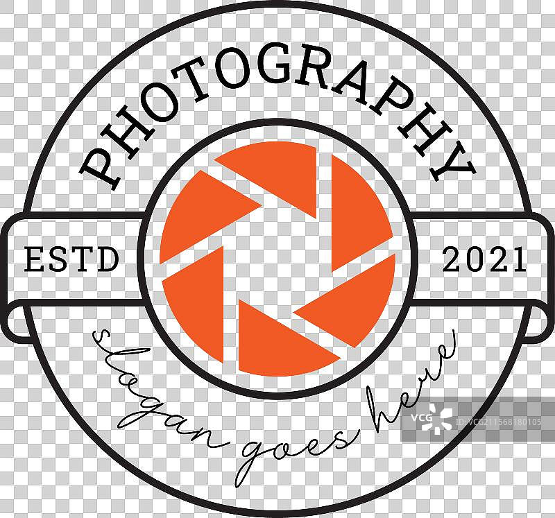 经典照片工作室徽章与镜头图标符号图片素材