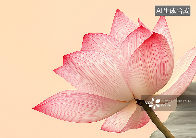 【AI数字艺术】唯美漂亮的荷花特写图片素材