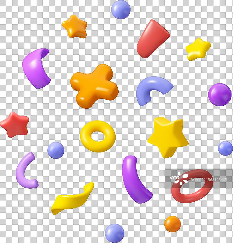 3D 彩带烟花背景图片素材