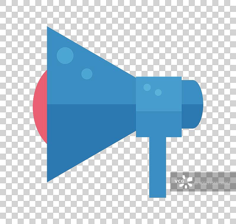 扩音器 - 透明背景上的营销概念图片素材