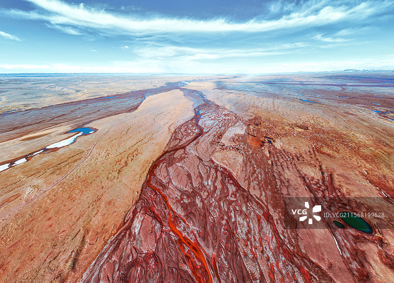 青海玉树州，三江源国家公园，通天河风光，通天河日出图片素材