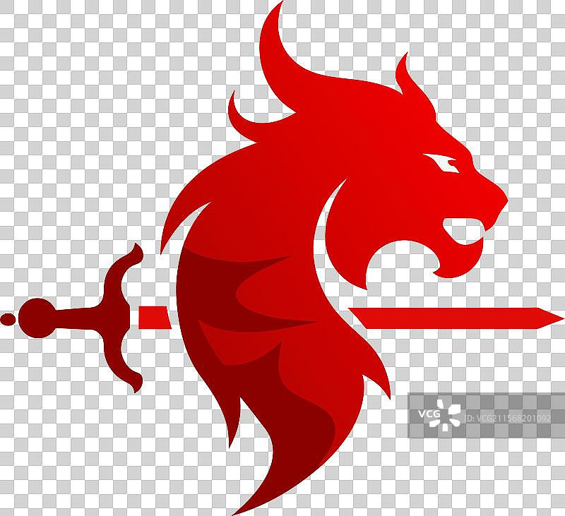 龙头标志设计图片素材