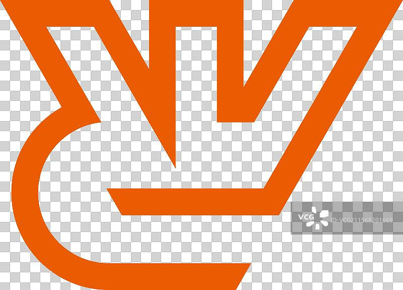 字母dv连接线简单几何标志图片素材