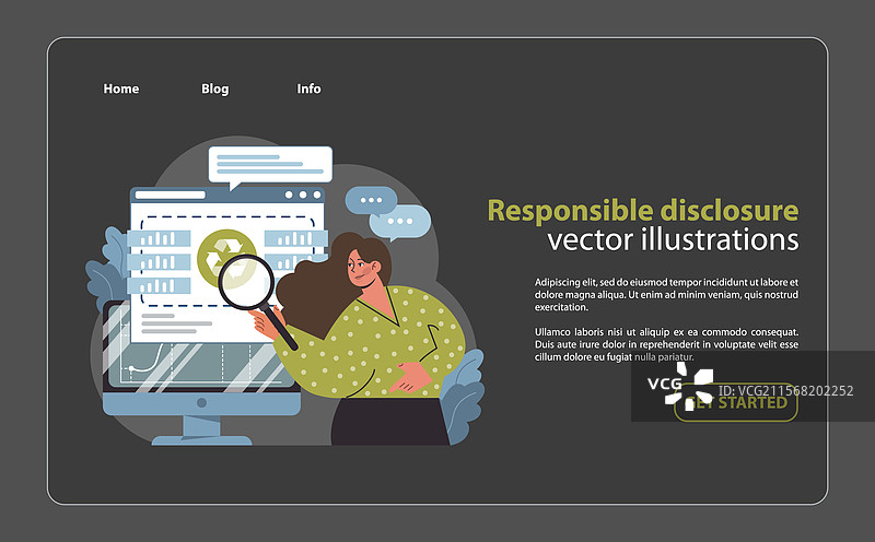 负责任的披露概念透明度图片素材