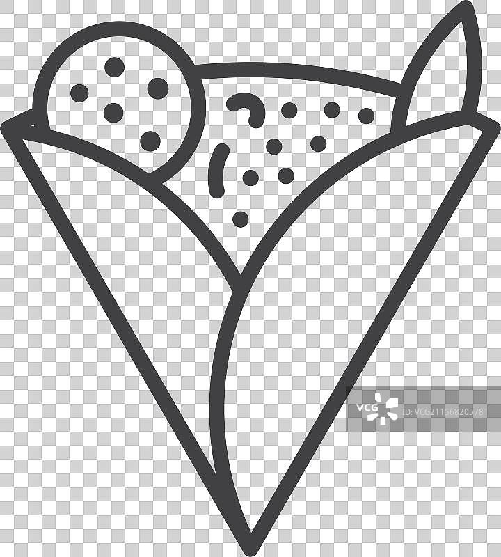 可丽饼图标图片素材