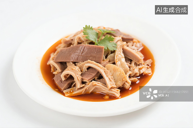 【AI数字艺术】美食凉拌肚丝图片素材