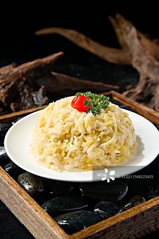 火锅食材美味东北积酸菜酸菜丝图片素材