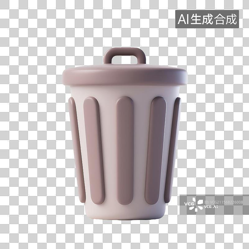 【AI数字艺术】电脑垃圾桶图标图片素材