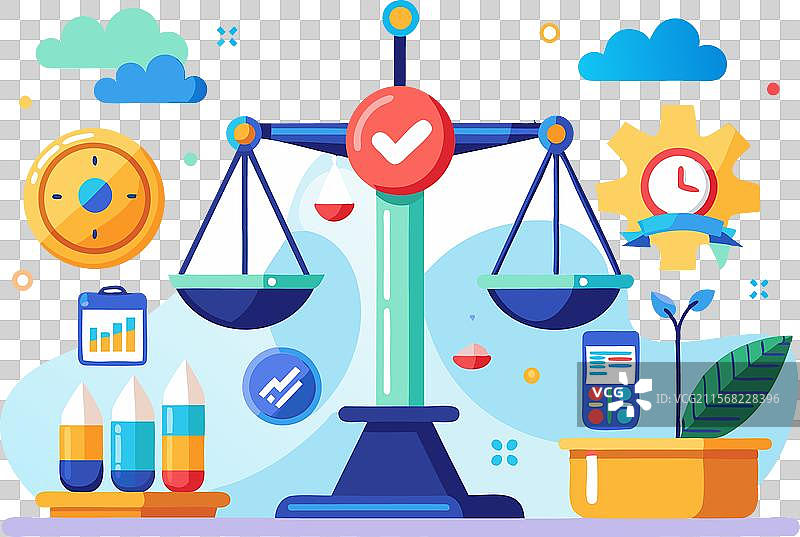 商业决策的利弊分析图片素材