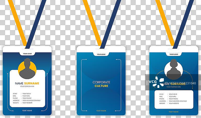 现代简洁的商务名片模板图片素材