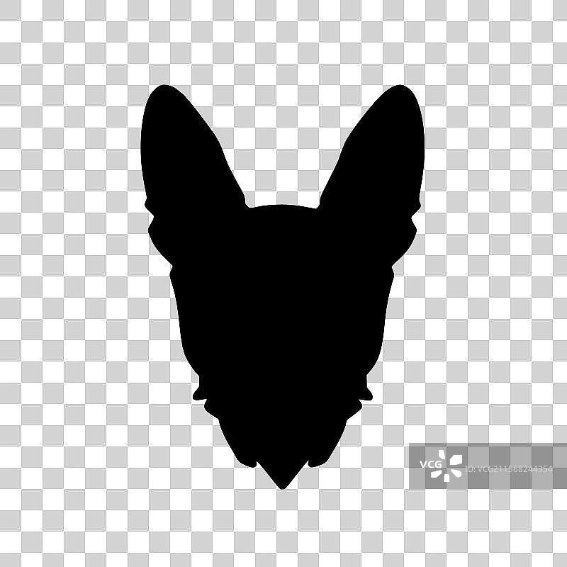 巴森吉犬 - 极简和简单的轮廓图片素材