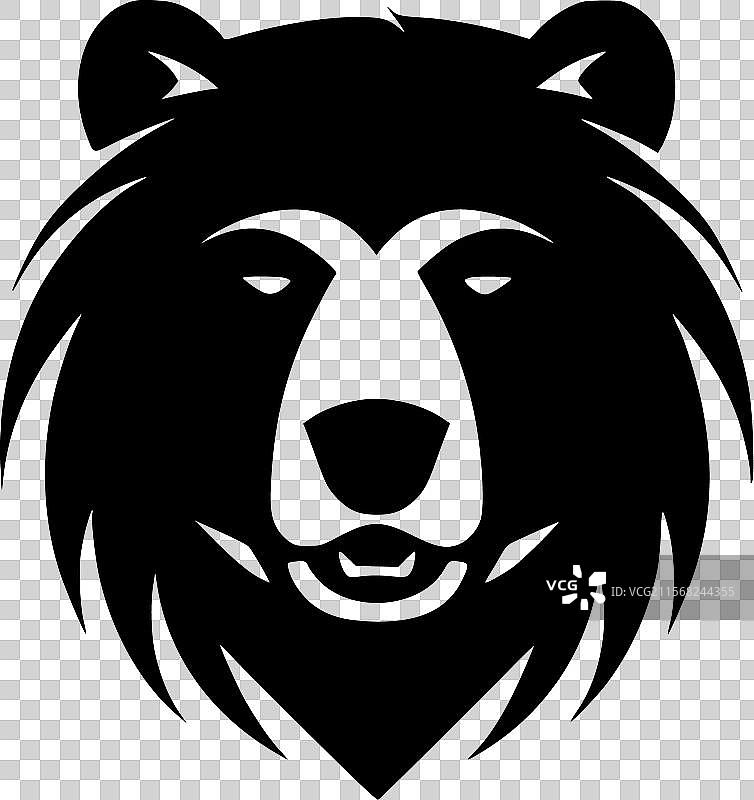 黑白熊图片素材