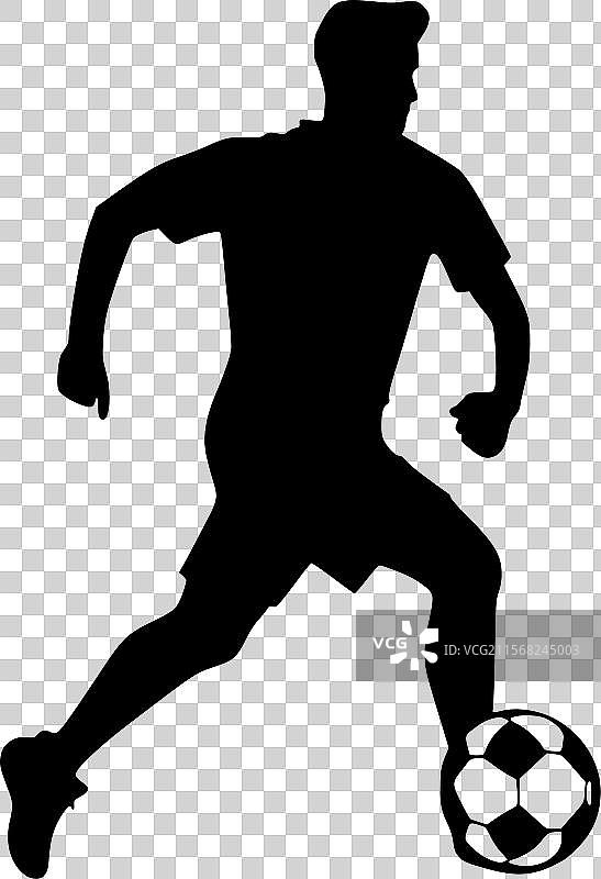 足球 - 极简和扁平化的标志图片素材