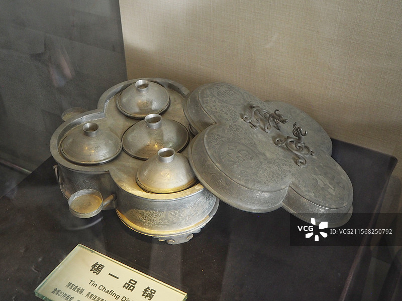 锡一品锅：清宫盛食器。清东陵-慈禧陵-隆恩殿图片素材
