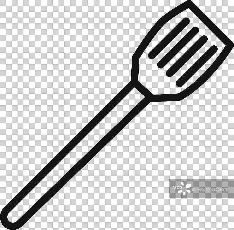 铲子图标线性图形标志图片素材