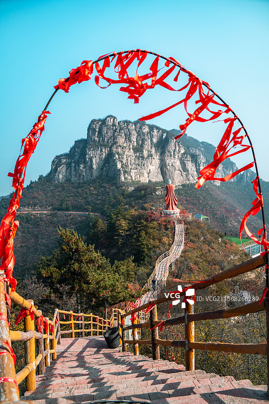 太行五指山 秋色 奇山异景图片素材