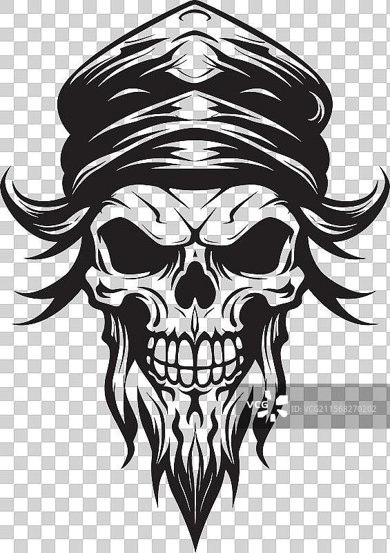 海盗的匕首与骷髅图案的辉煌设计图片素材