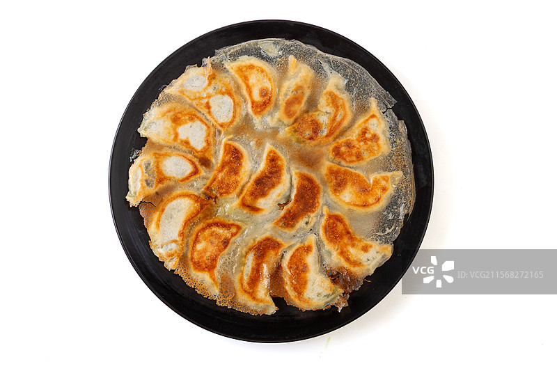 韭菜鸡蛋馅锅贴图片素材