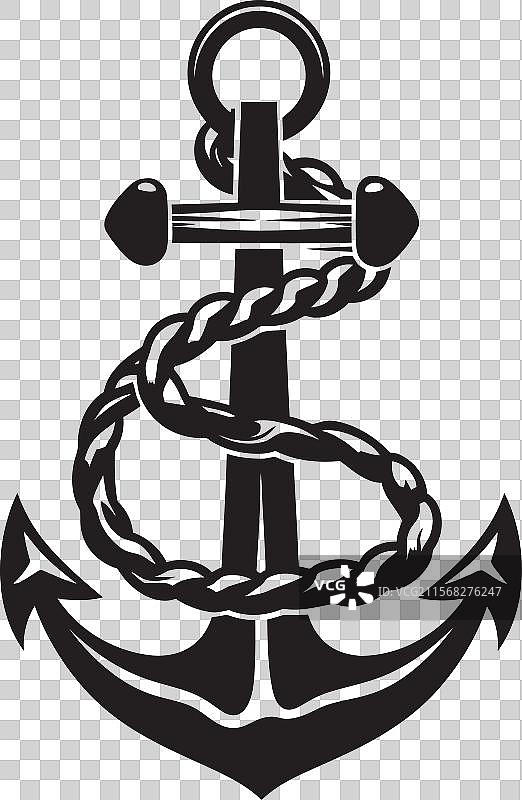 海洋遗产图标锚绳设计航海风格图片素材
