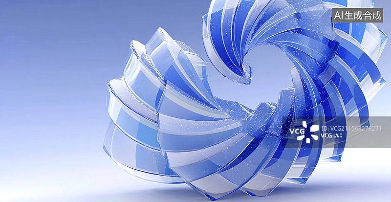 【AI数字艺术】科技感抽象背景，螺旋造型科技产品图片素材