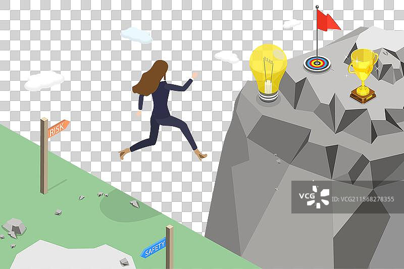 商务的三维等距平面图图片素材