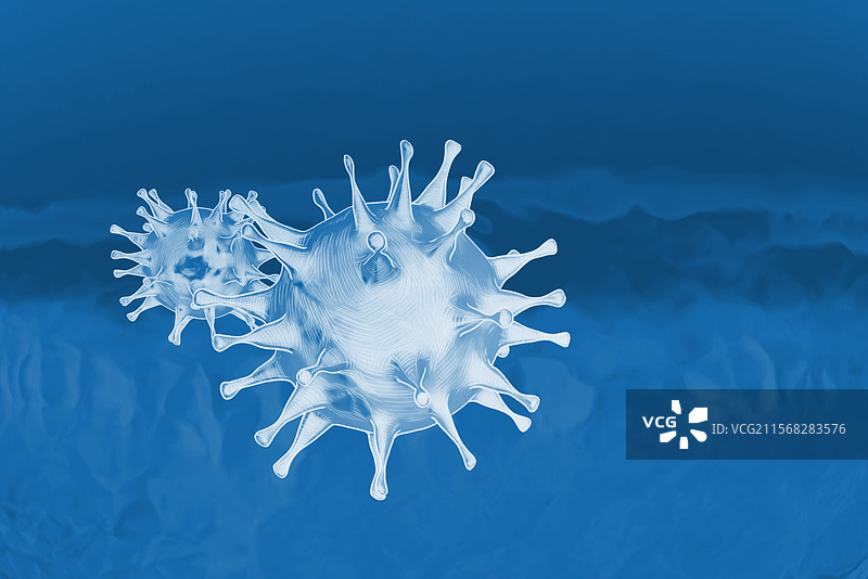 生命科学，病毒，感冒病毒图片素材