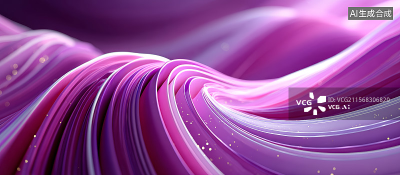 【AI数字艺术】轻柔丝绸的色彩交织图片素材