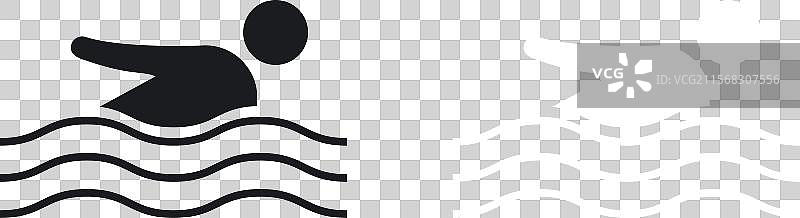 游泳者图标图片素材