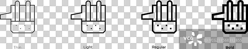 电弧炉图标，细线条，常规风格图片素材
