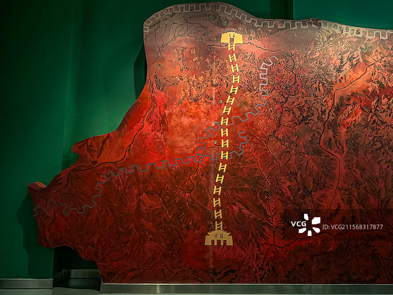 秦直道 秦代高速公路 内蒙古博物院图片素材