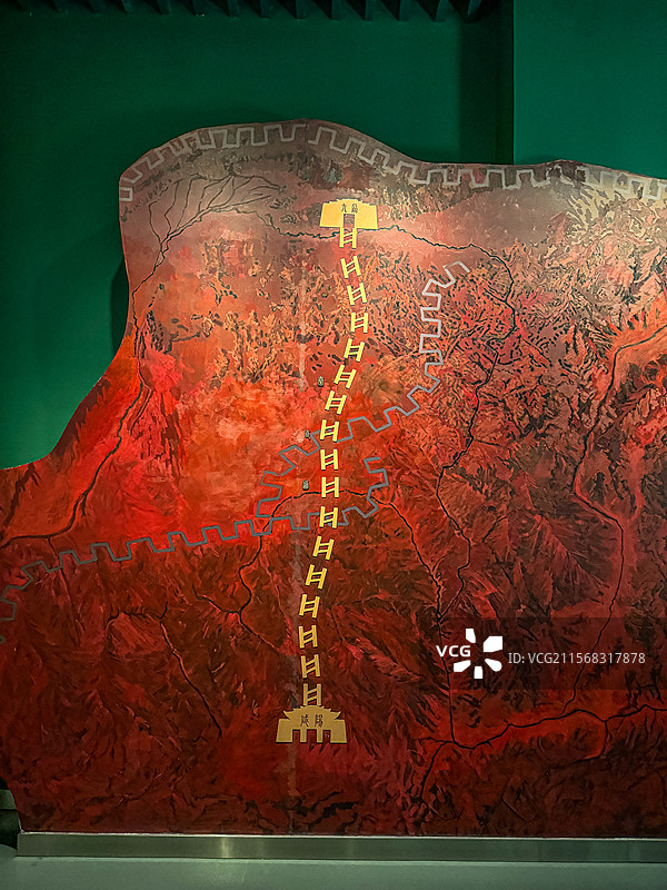 秦直道 秦代高速公路 内蒙古博物院图片素材