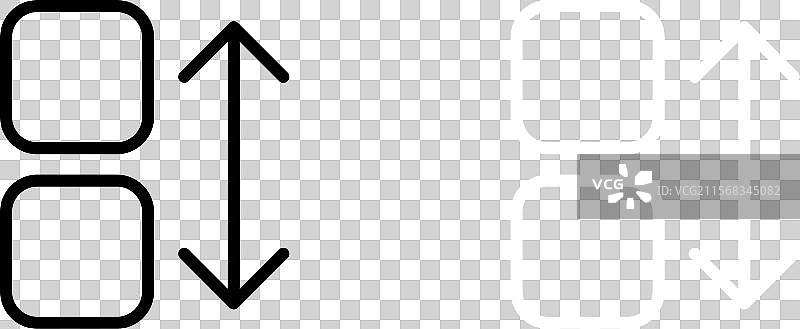 应用程序排序图标集按字母顺序排列的符号图片素材