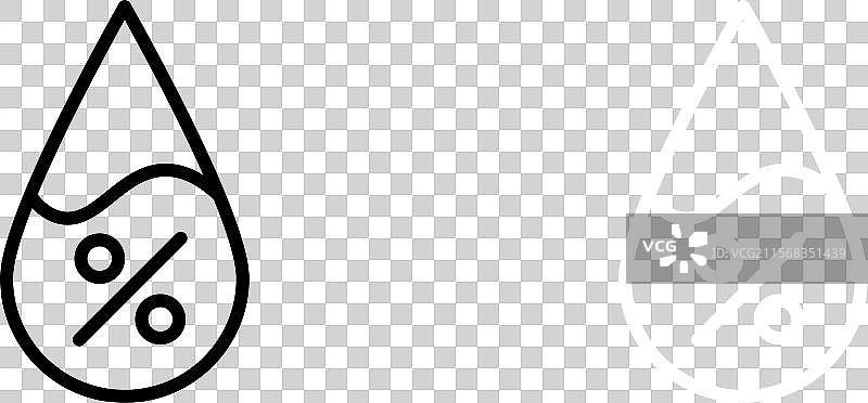 湿度图标集 水分百分比符号 家庭图片素材