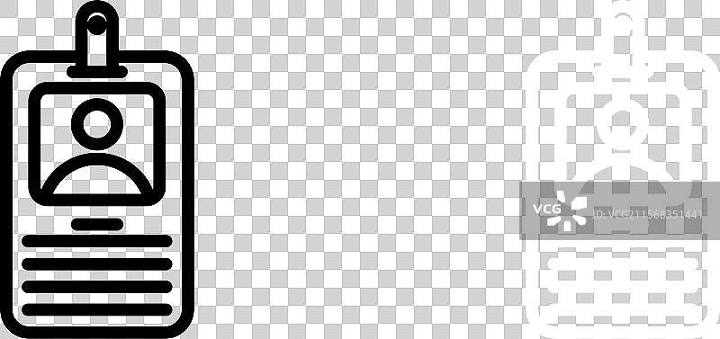 身份证徽章图标集 安全身份通行证符号图片素材