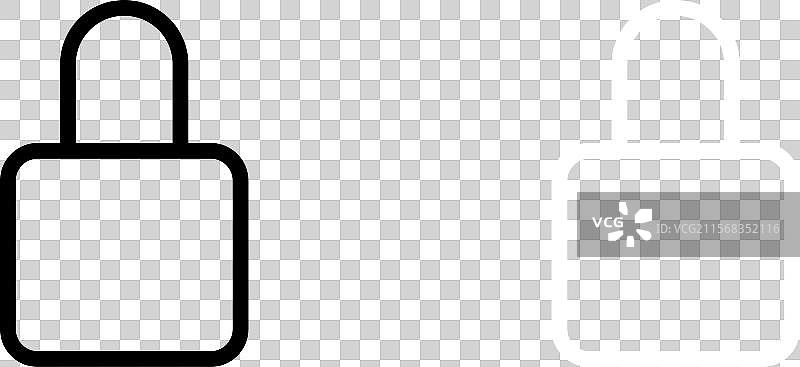 锁定图标集 安全密码符号 隐私图片素材