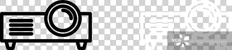 投影仪图标集 电影院屏幕投影仪图片素材
