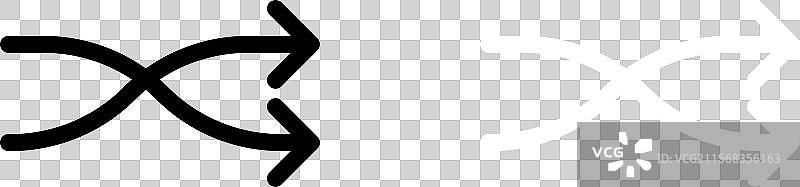 随机循环图标集，重复、切换符号图片素材